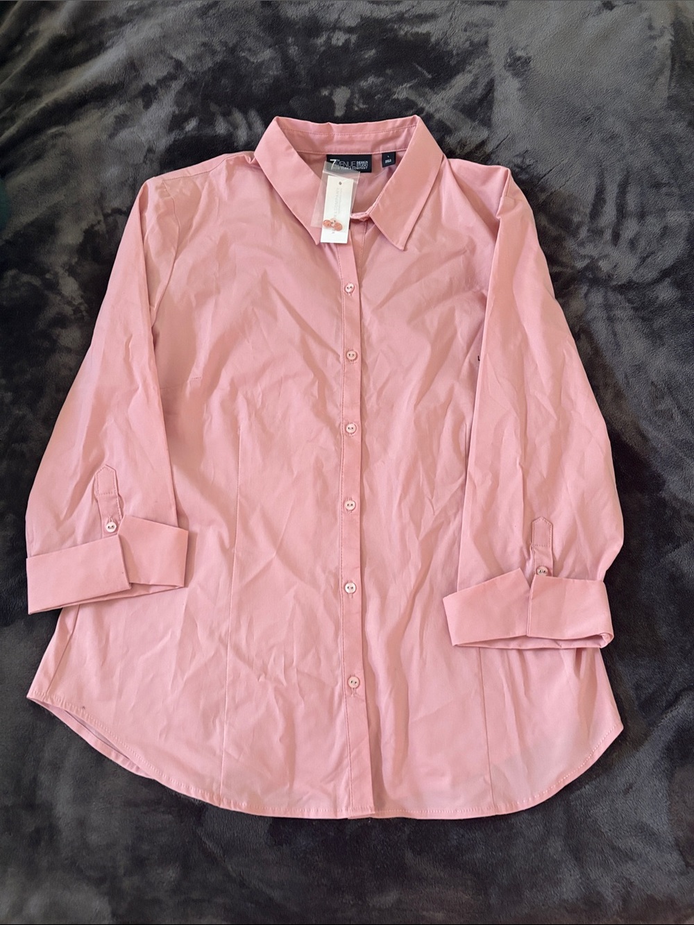 New York & Company Pink Button-Down Shirt
